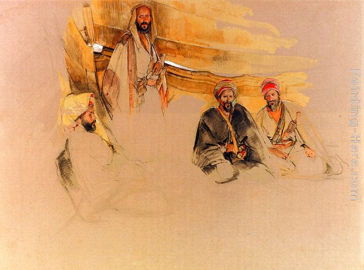 A Bedouin Encampment, Mount Sinai painting - John Frederick Lewis A Bedouin Encampment, Mount Sinai art painting